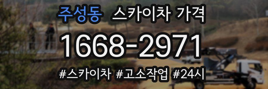 주성동 스카이차 가격