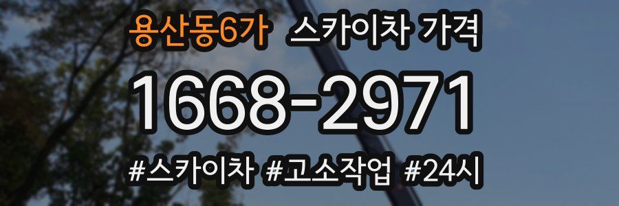 용산동6가 스카이차 가격