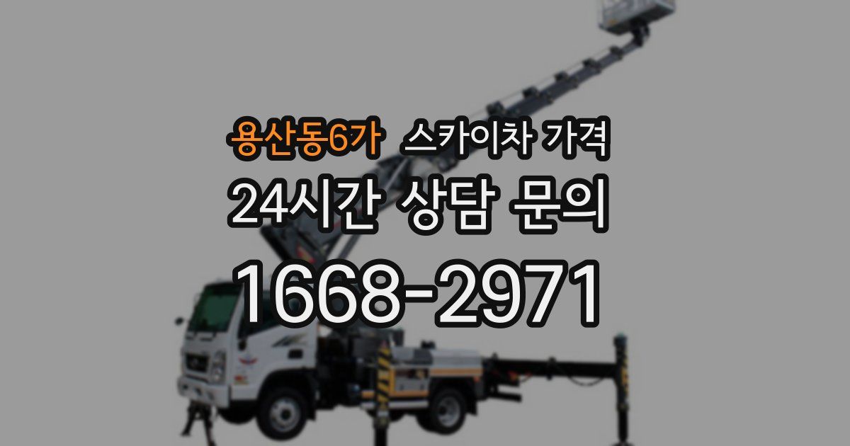 용산동6가 스카이차 가격