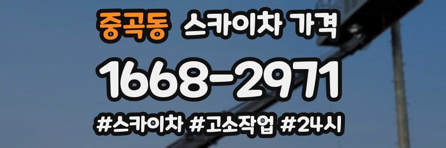 중곡동 스카이차 가격