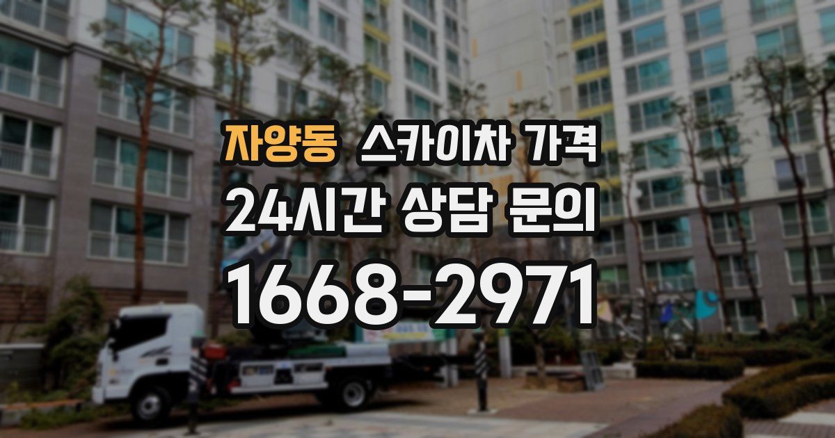 자양동 스카이차 가격