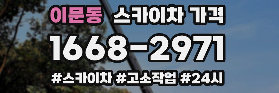 이문동 스카이차 가격