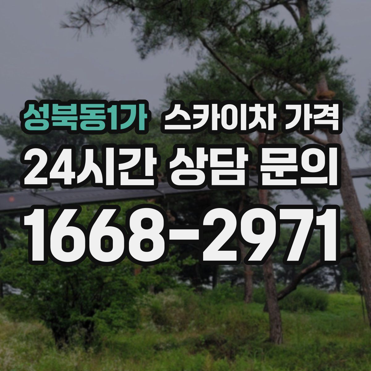 성북동1가 스카이차 가격