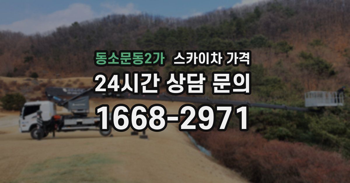 동소문동2가 스카이차 가격