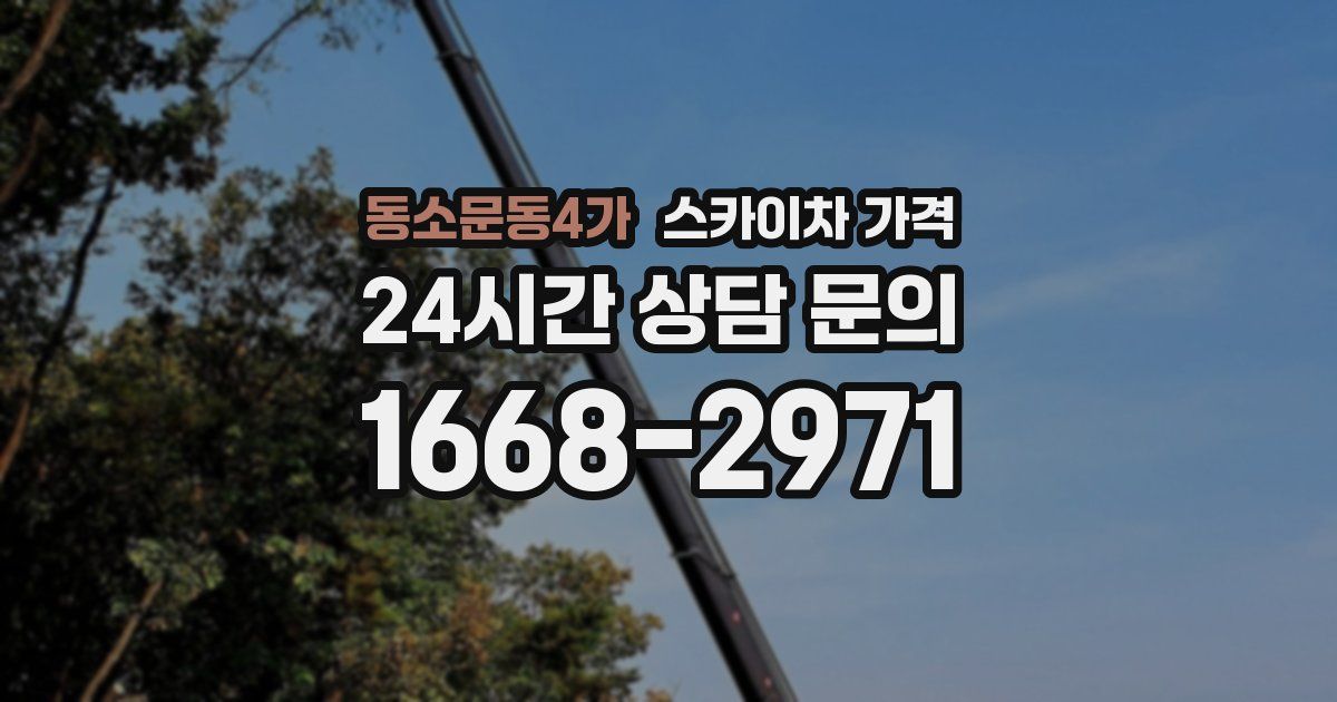 동소문동4가 스카이차 가격