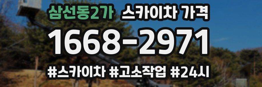 삼선동2가 스카이차 가격