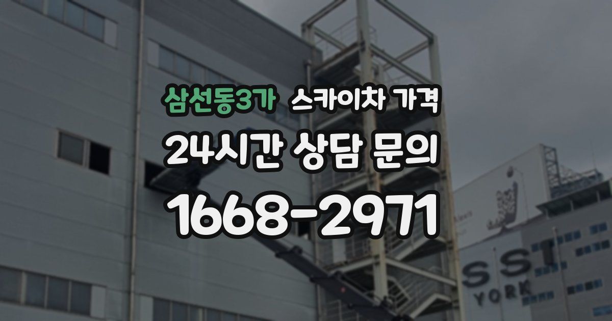 삼선동3가 스카이차 가격