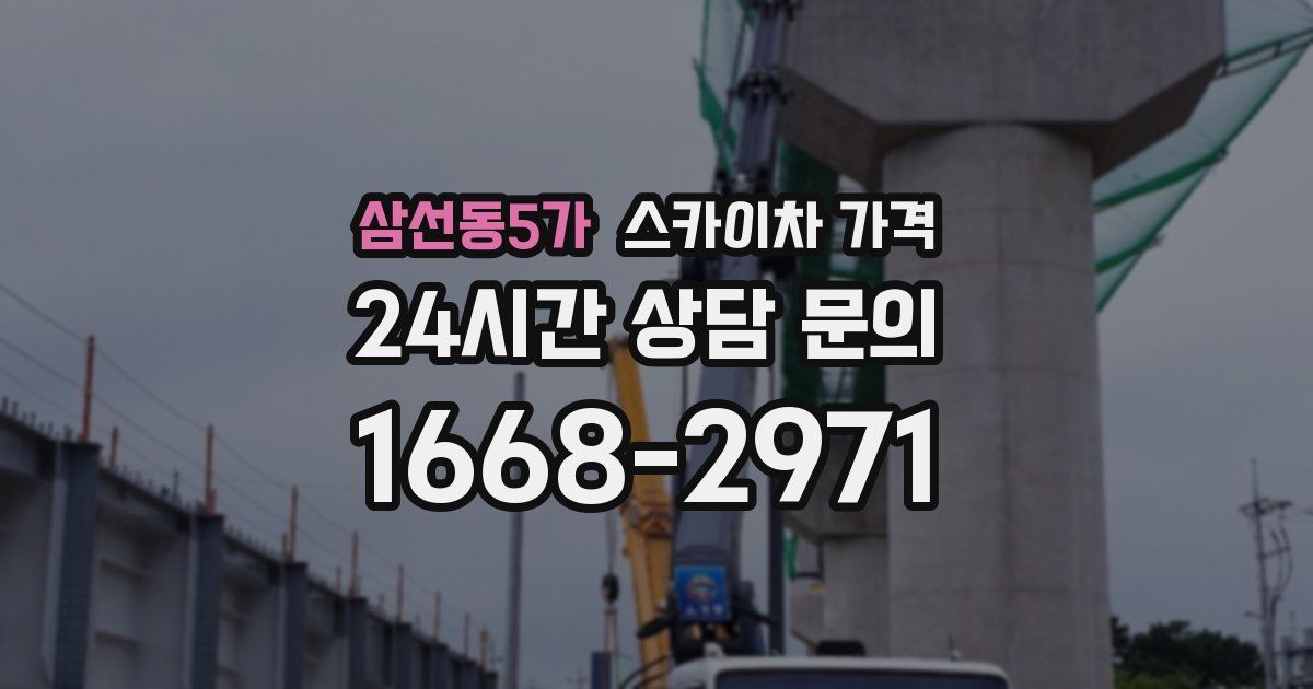 삼선동5가 스카이차 가격