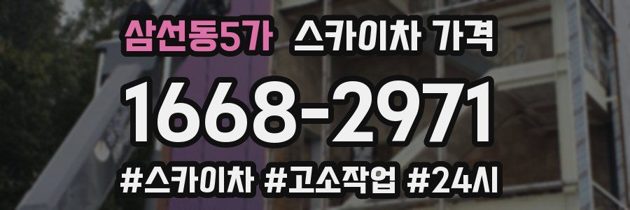 삼선동5가 스카이차 가격