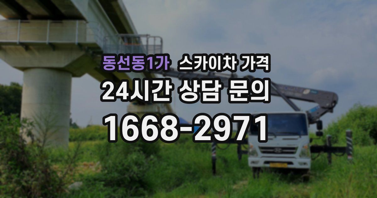 동선동1가 스카이차 가격