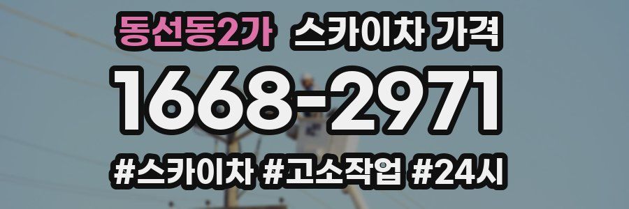 동선동2가 스카이차 가격
