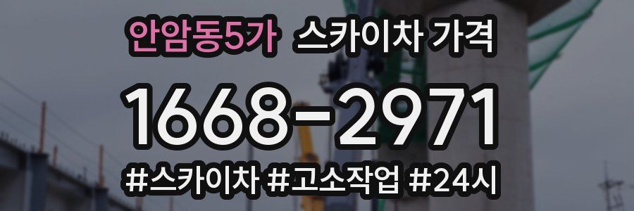 안암동5가 스카이차 가격