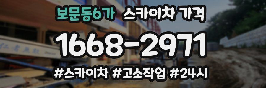 보문동6가 스카이차 가격