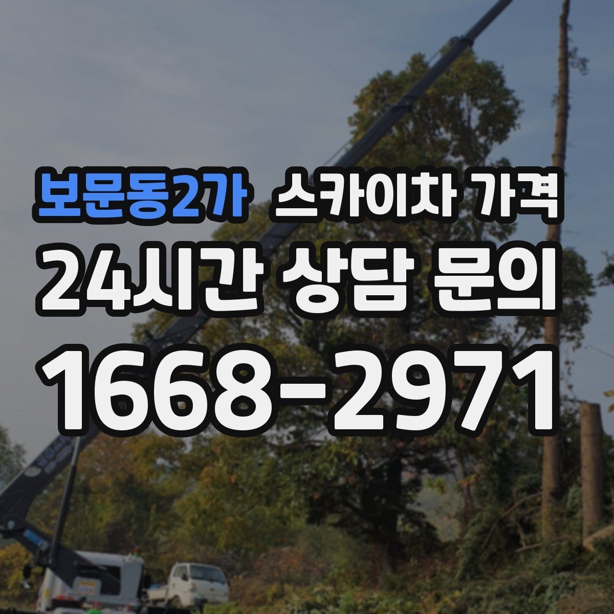 보문동2가 스카이차 가격 통행량 많은 구간 작업의 현실적인 포인트