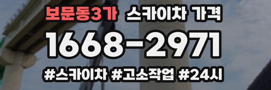 보문동3가 스카이차 가격