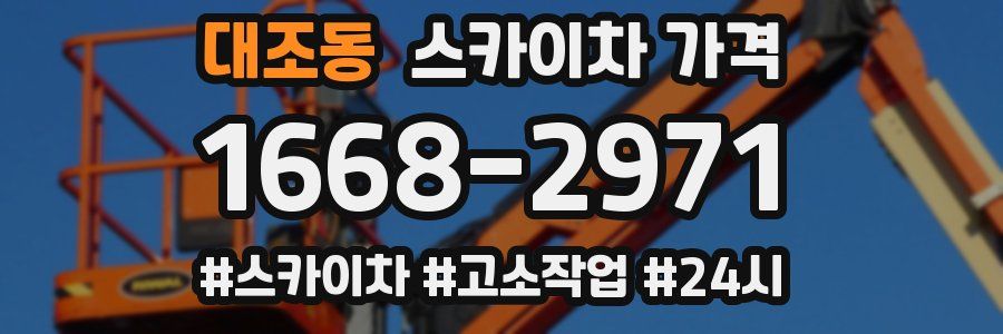 대조동 스카이차 가격