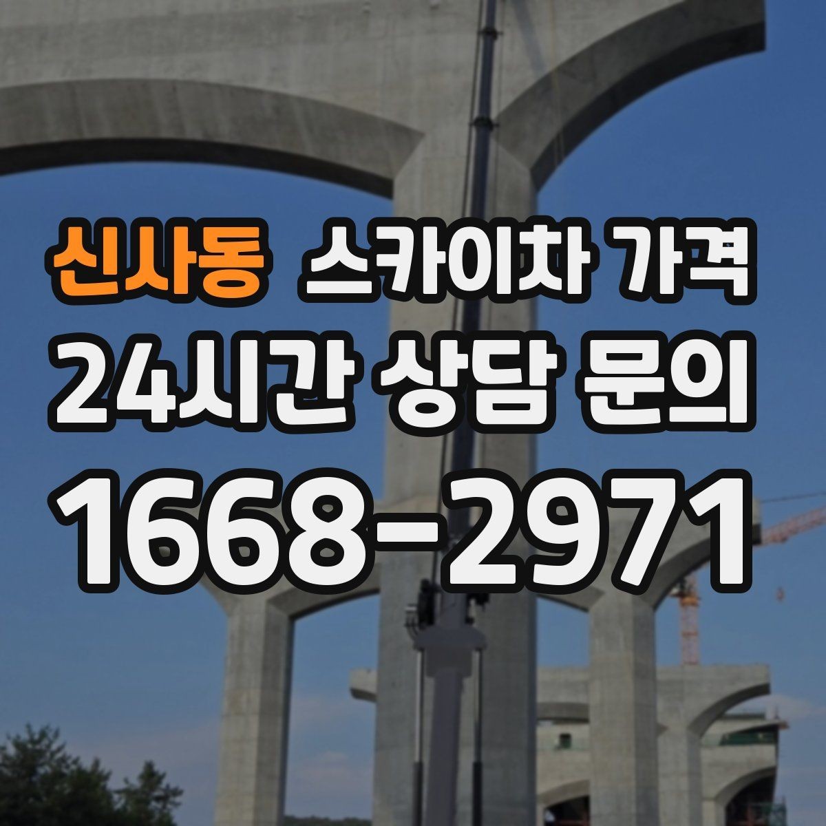 신사동 스카이차 가격 '너무 싼 견적'이 불안한 이유
