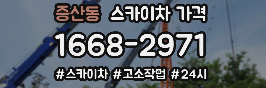 증산동 스카이차 가격