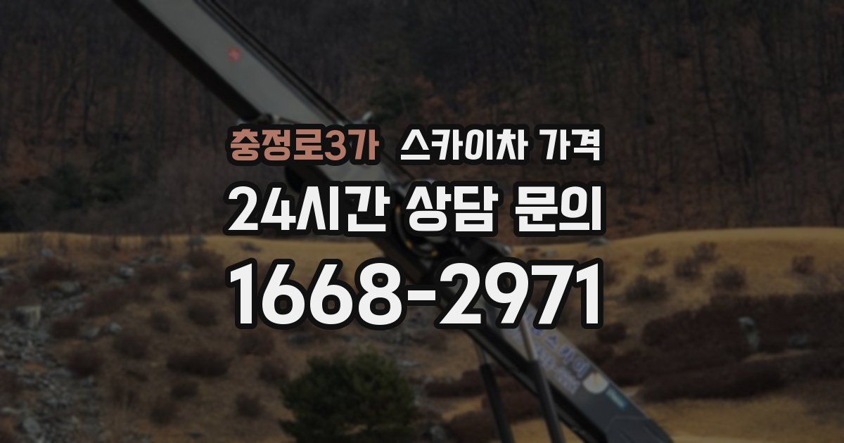 충정로3가 스카이차 가격