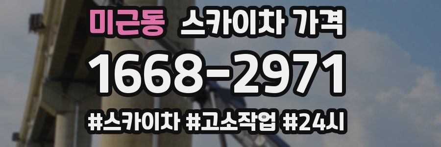 미근동 스카이차 가격