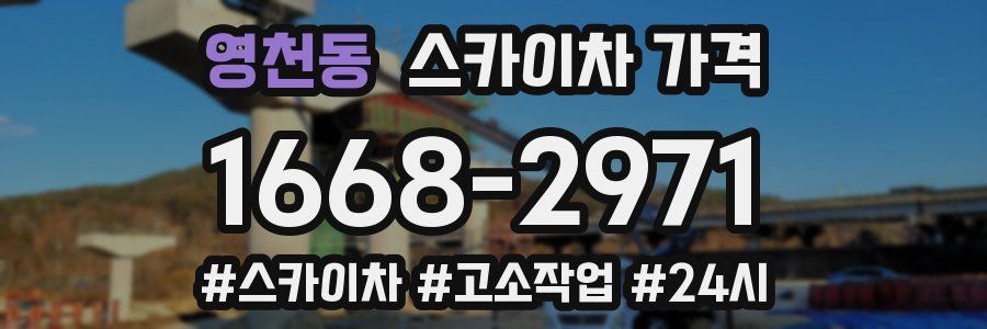 영천동 스카이차 가격