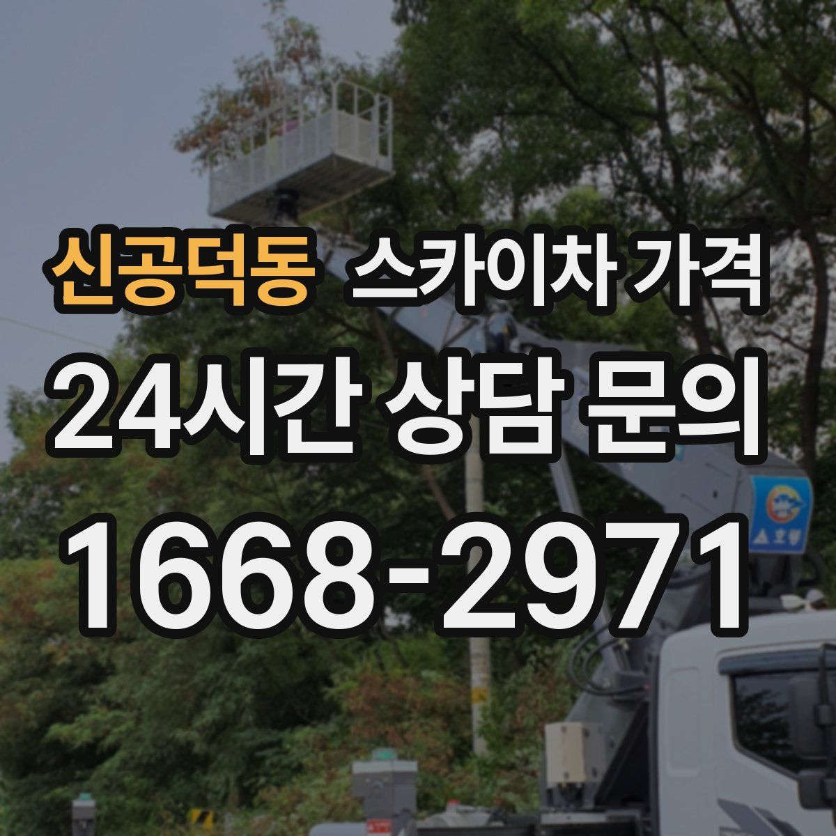 신공덕동 스카이차 가격