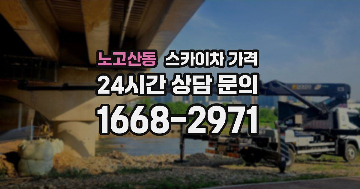 노고산동 스카이차 가격