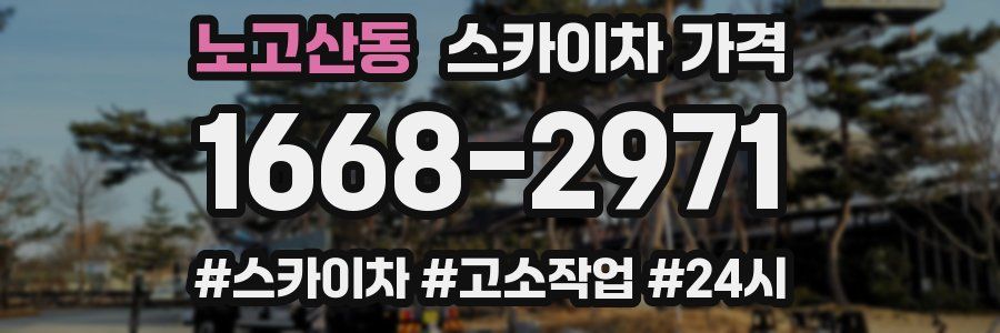 노고산동 스카이차 가격