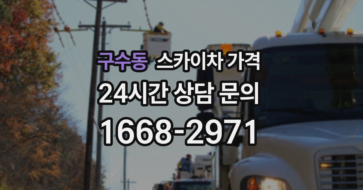 구수동 스카이차 가격