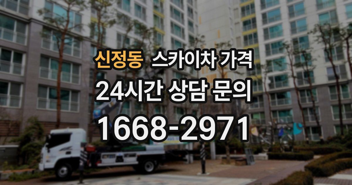 신정동 스카이차 가격