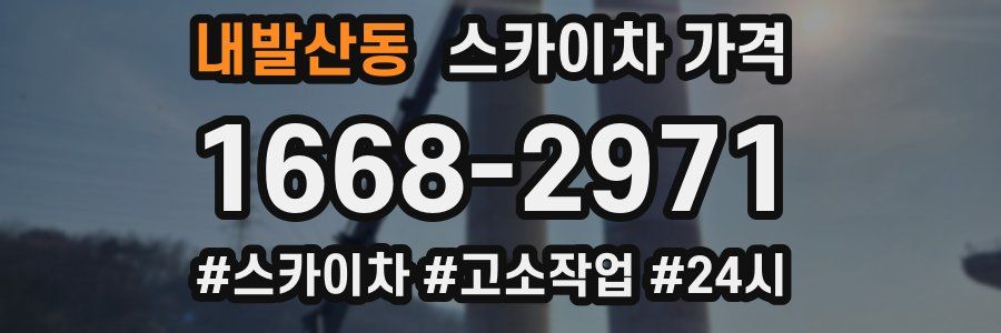 내발산동 스카이차 가격