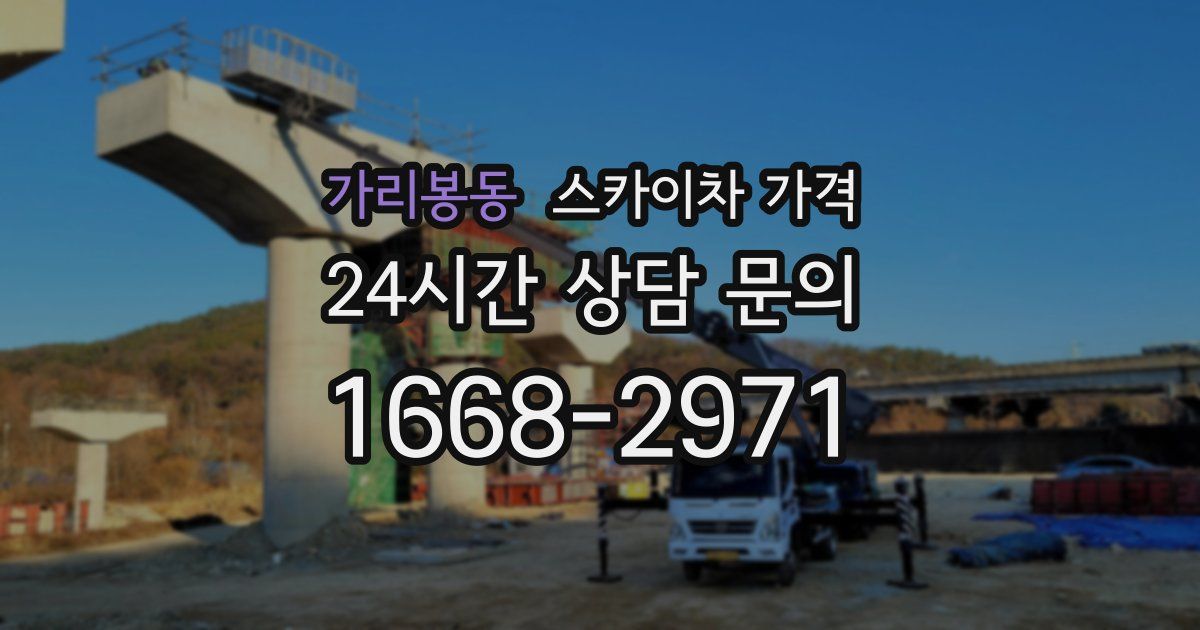 가리봉동 스카이차 가격