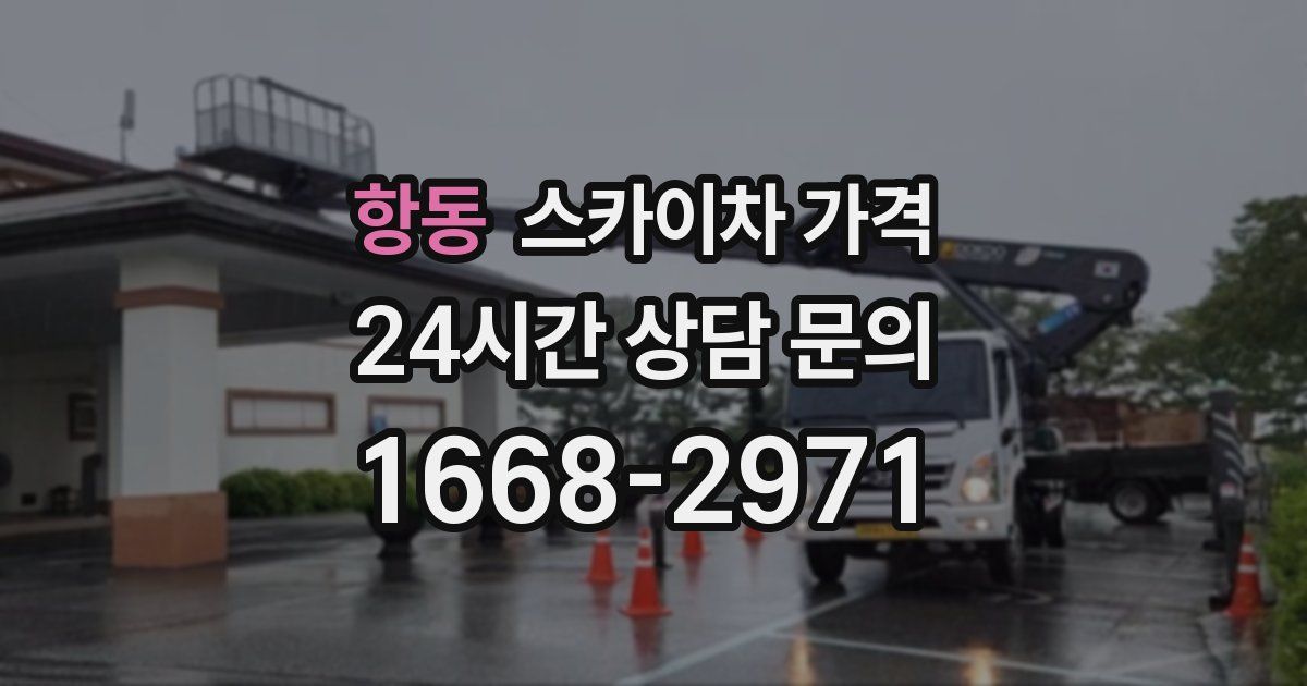 항동 스카이차 가격