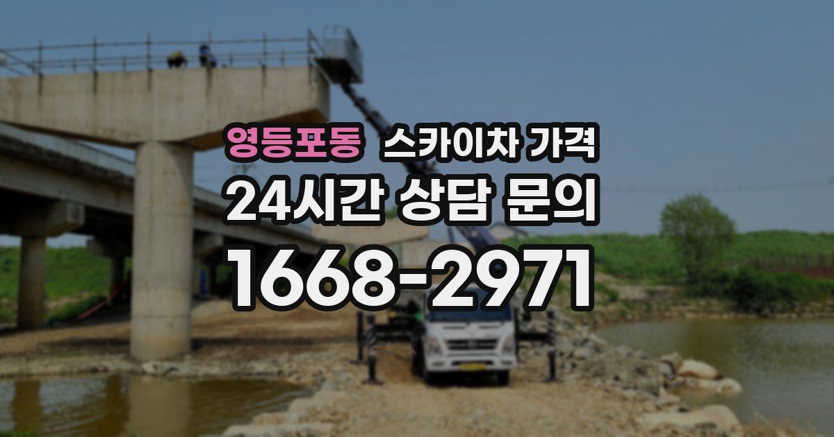 영등포동 스카이차 가격