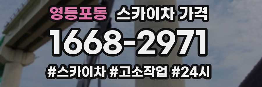 영등포동 스카이차 가격