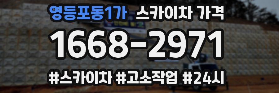 영등포동1가 스카이차 가격