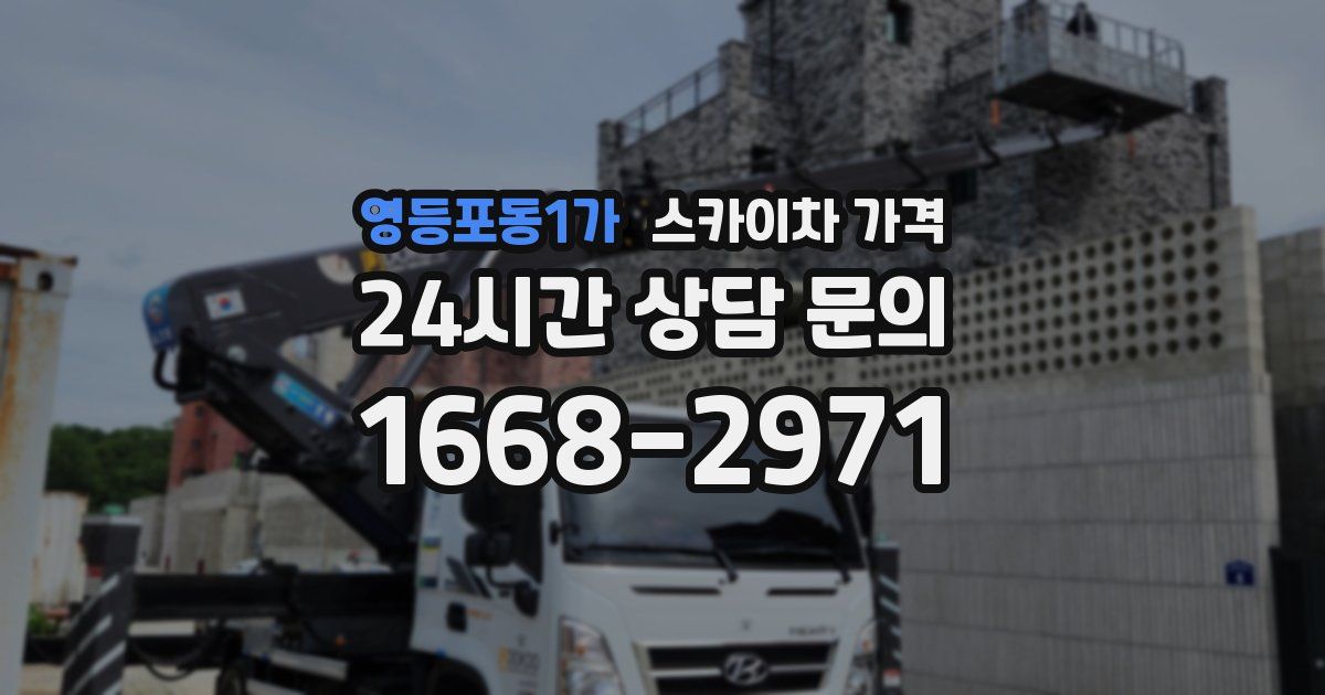 영등포동1가 스카이차 가격