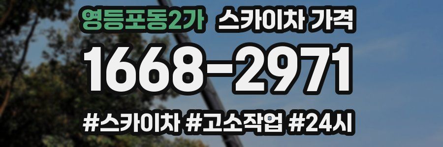 영등포동2가 스카이차 가격