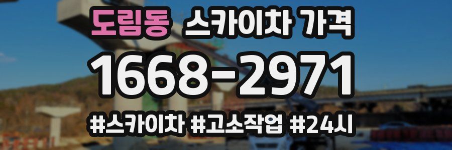 도림동 스카이차 가격