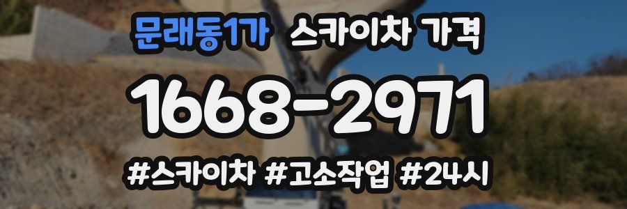 문래동1가 스카이차 가격