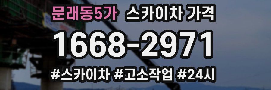 문래동5가 스카이차 가격