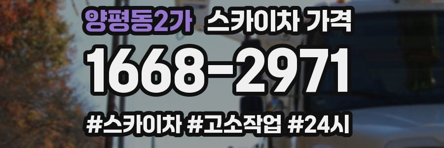 양평동2가 스카이차 가격