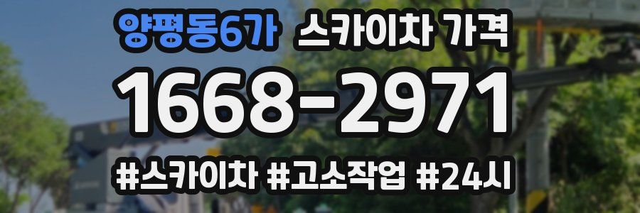 양평동6가 스카이차 가격