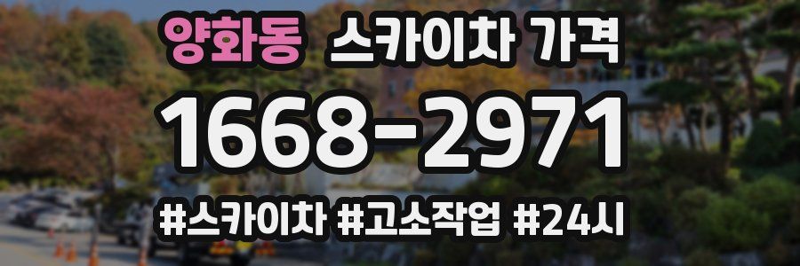 양화동 스카이차 가격