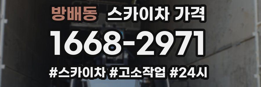 방배동 스카이차 가격