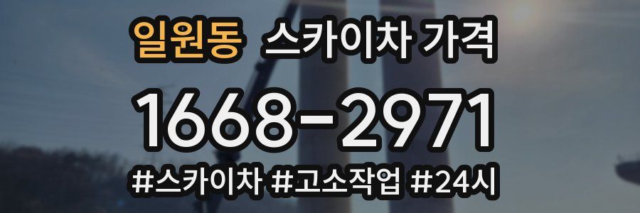 일원동 스카이차 가격