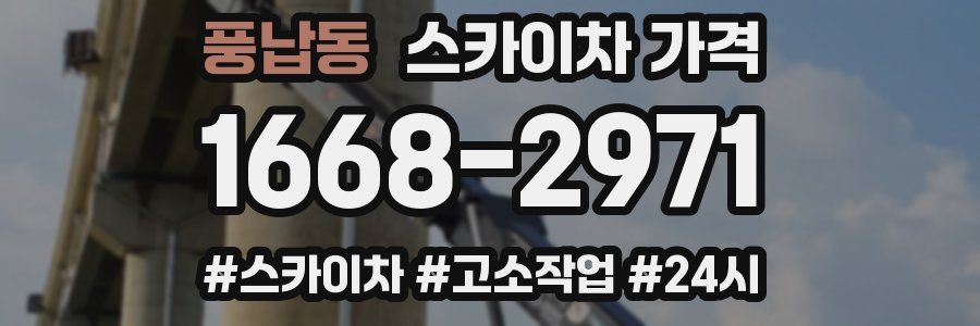 풍납동 스카이차 가격