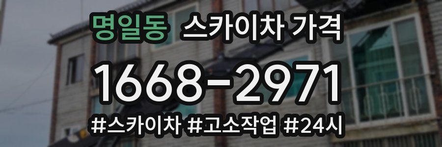 명일동 스카이차 가격