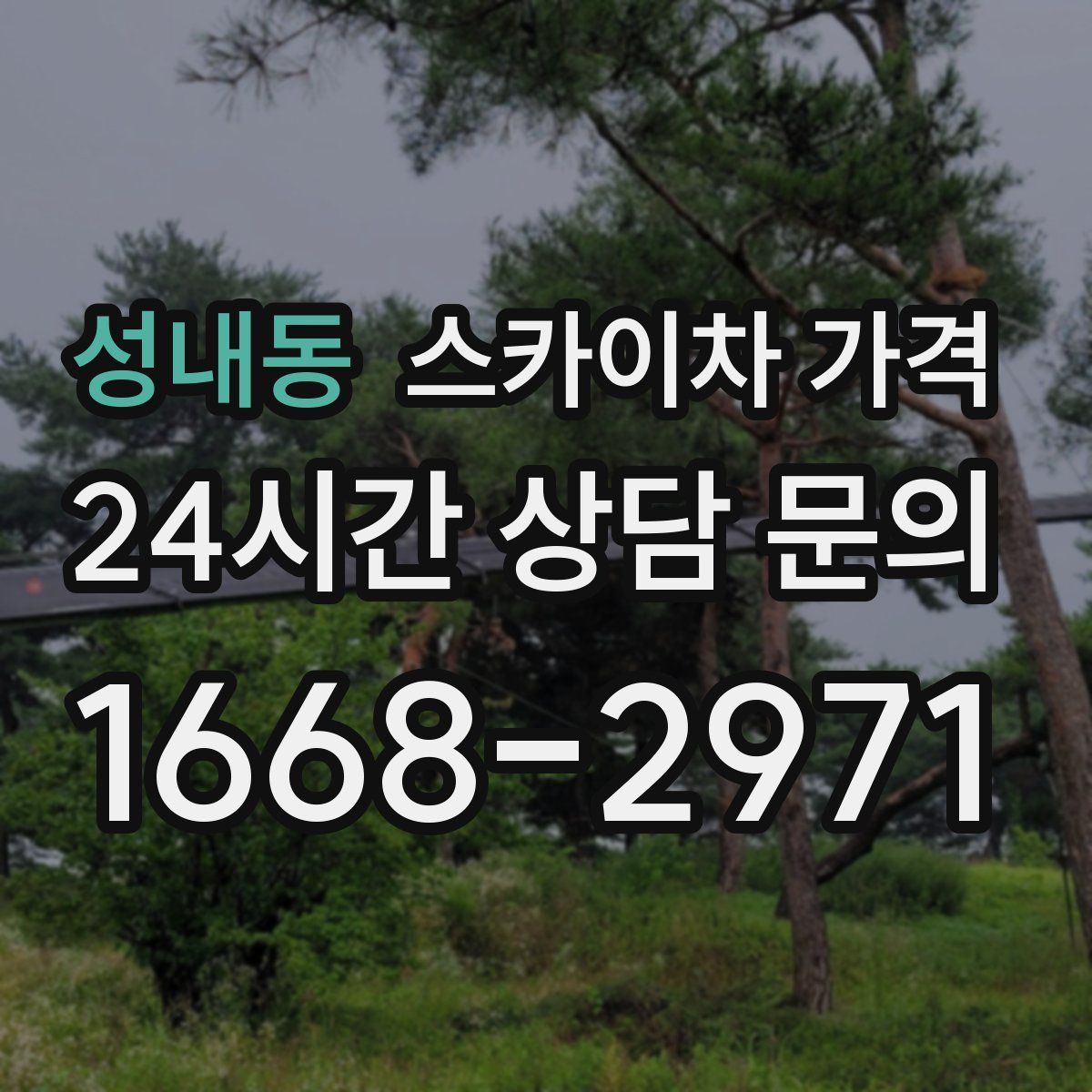 성내동 스카이차 가격