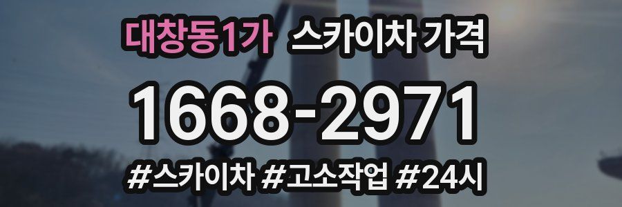 대창동1가 스카이차 가격